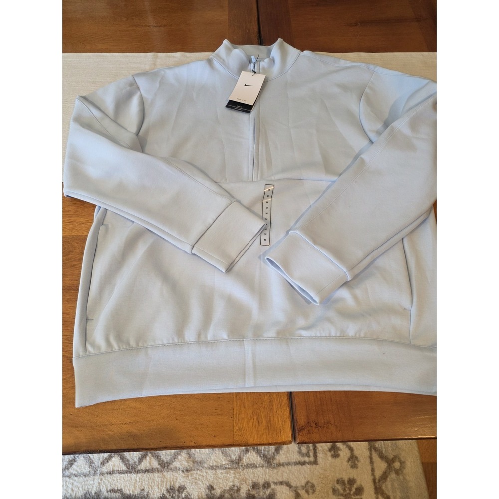 Nike 24.7 ImpossiblySoft Dri-FIT 1/2-Zip Top Men's Size Medium NEW Celestine Blu